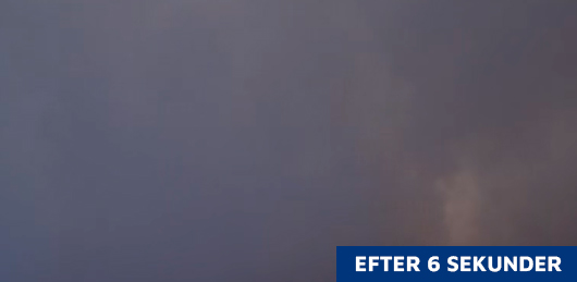 røgkanon med sikkerhedståge 6 sekunder