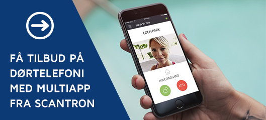 scantron dørtelefon multiapp
