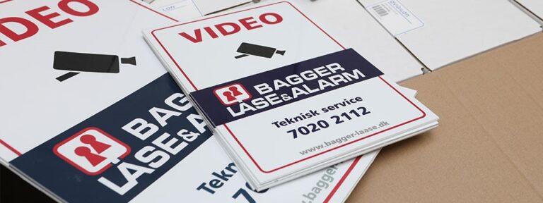 tv overvågning erhverv skilte