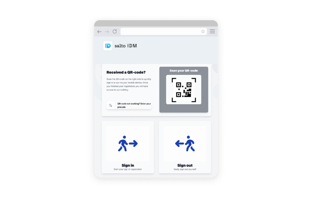 Salto idm tablet mockup
